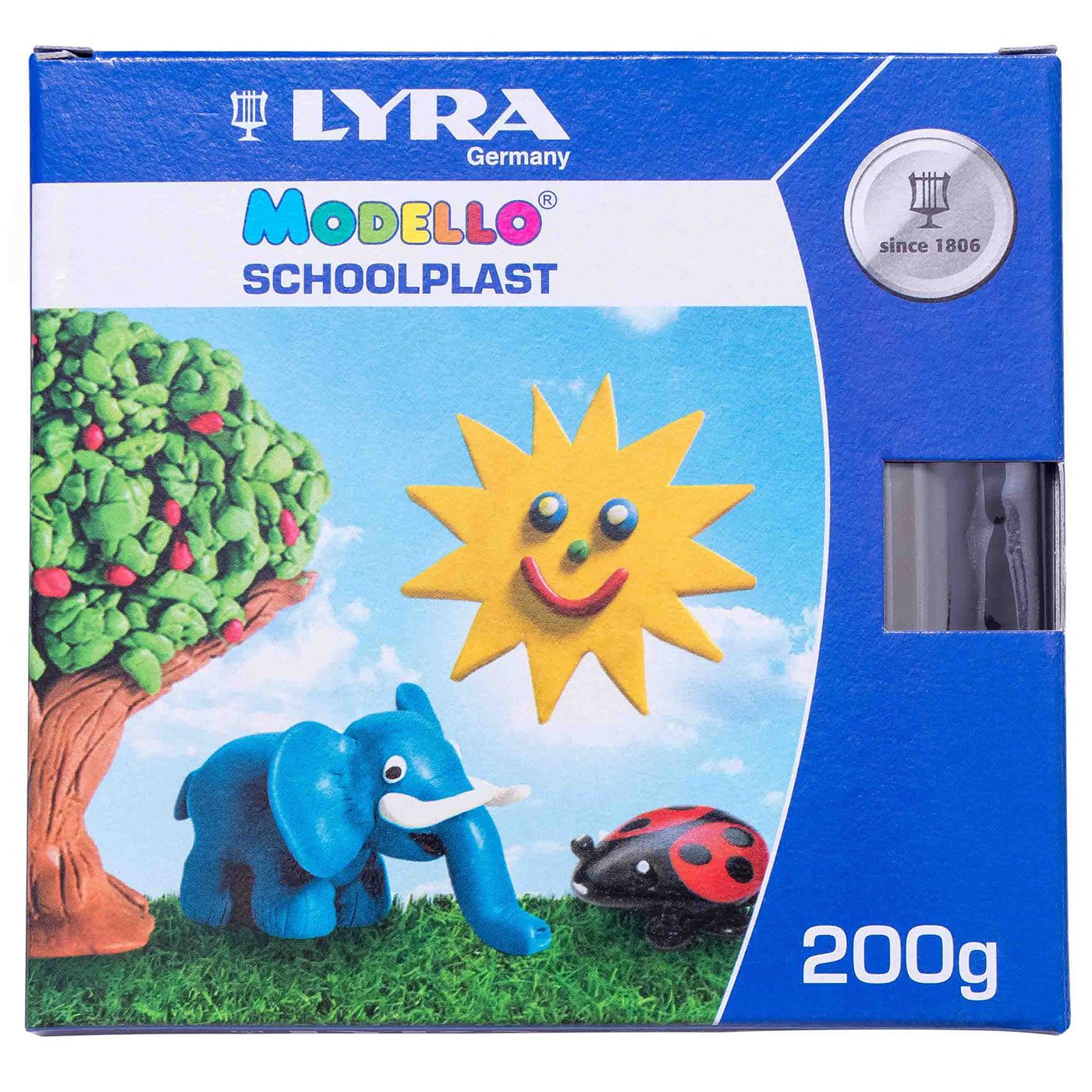 Lyra 806K10A Lyra-Modelling Clay 10 Colours 200 Gr - 8061100 - 1