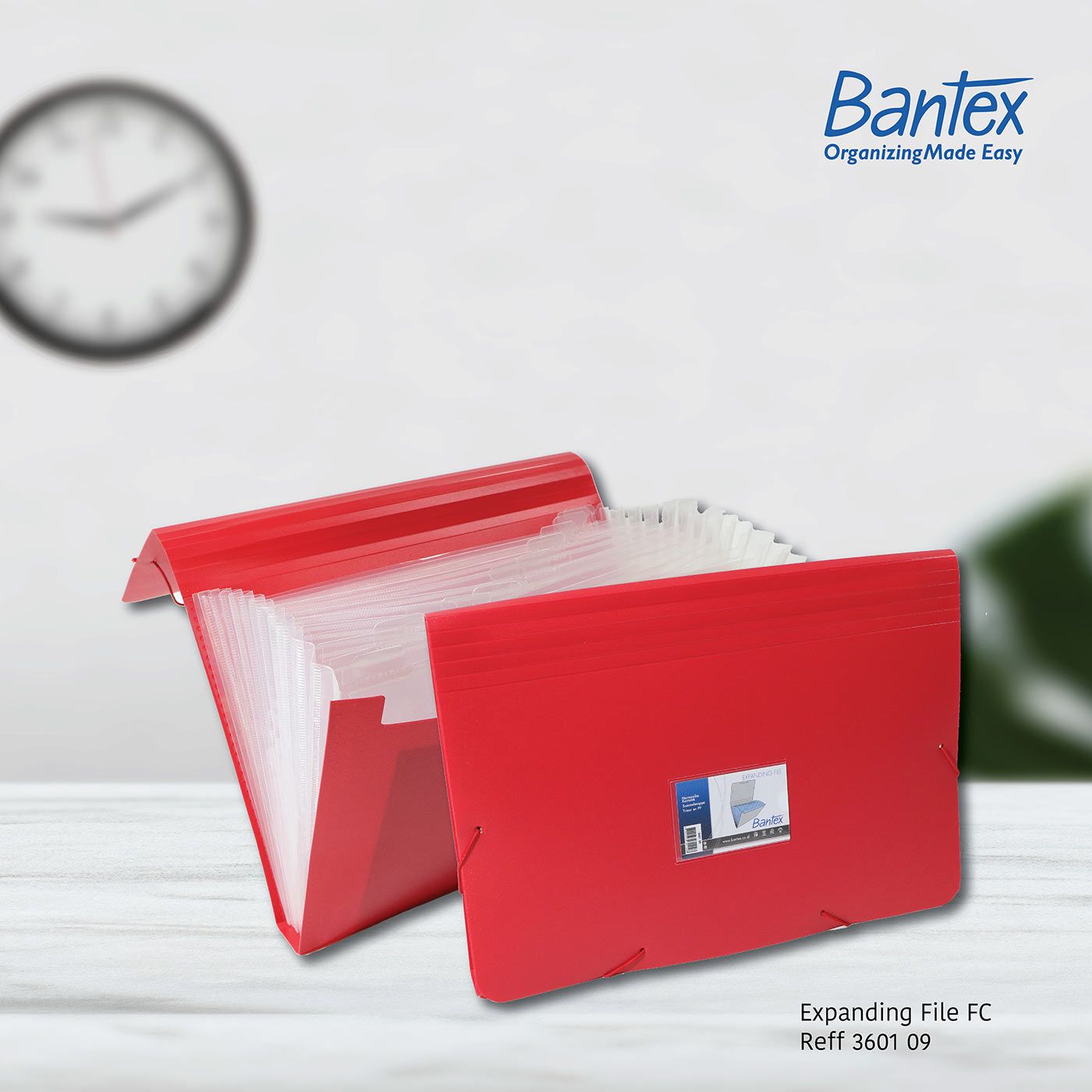 Bantex Expanding File Folio - 3601 09 - 1