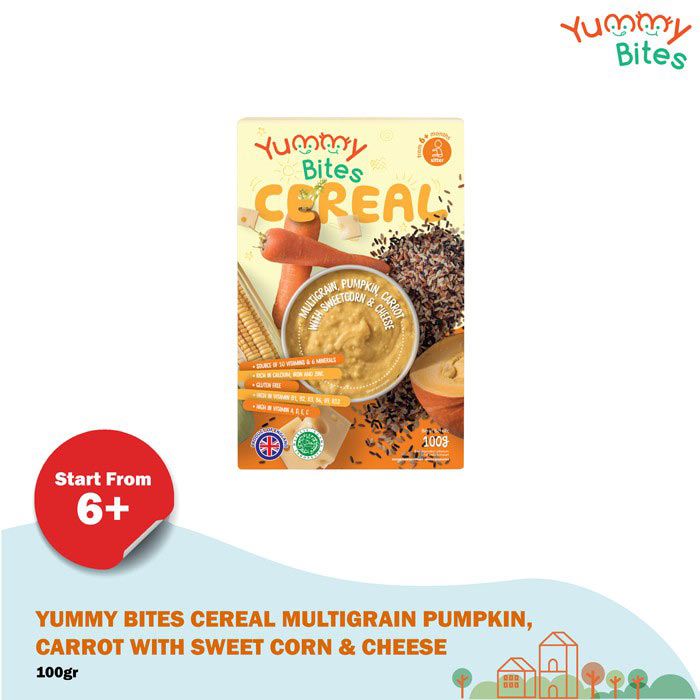 Yummy Bites Cereal Pumpkin Carrot With Sweetcorn & Cheese 100gr - 1