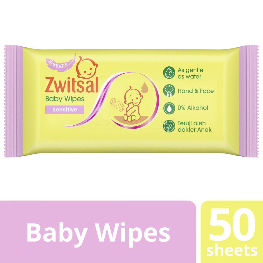 Zwitsal Baby Wipes Sensitive 50's - 1