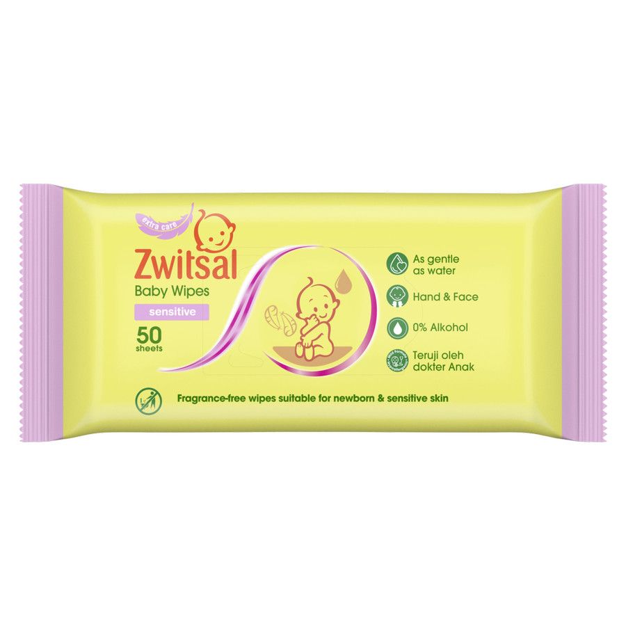Zwitsal Baby Wipes Sensitive 50's - 2