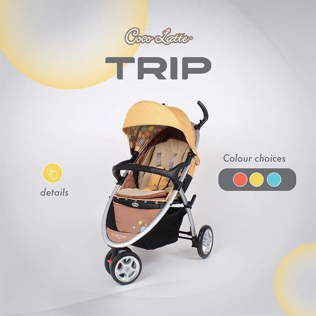 Cocolatte Stroller CL 904 Trip - Yellow - 1