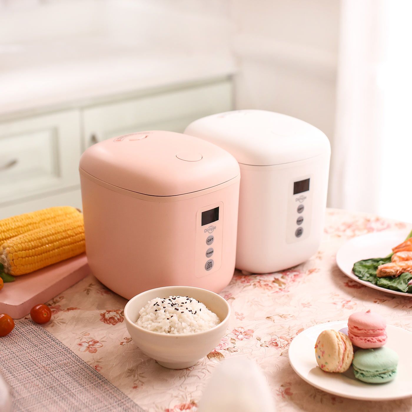 Little Dimple Mini Rice Cooker Pink - 5