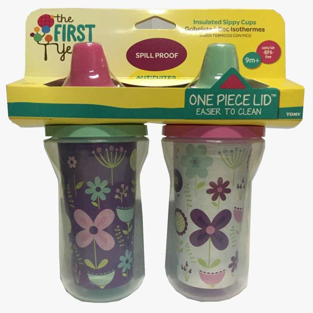 The First Year Insulated Sipppy Cups Pink Blue - 1
