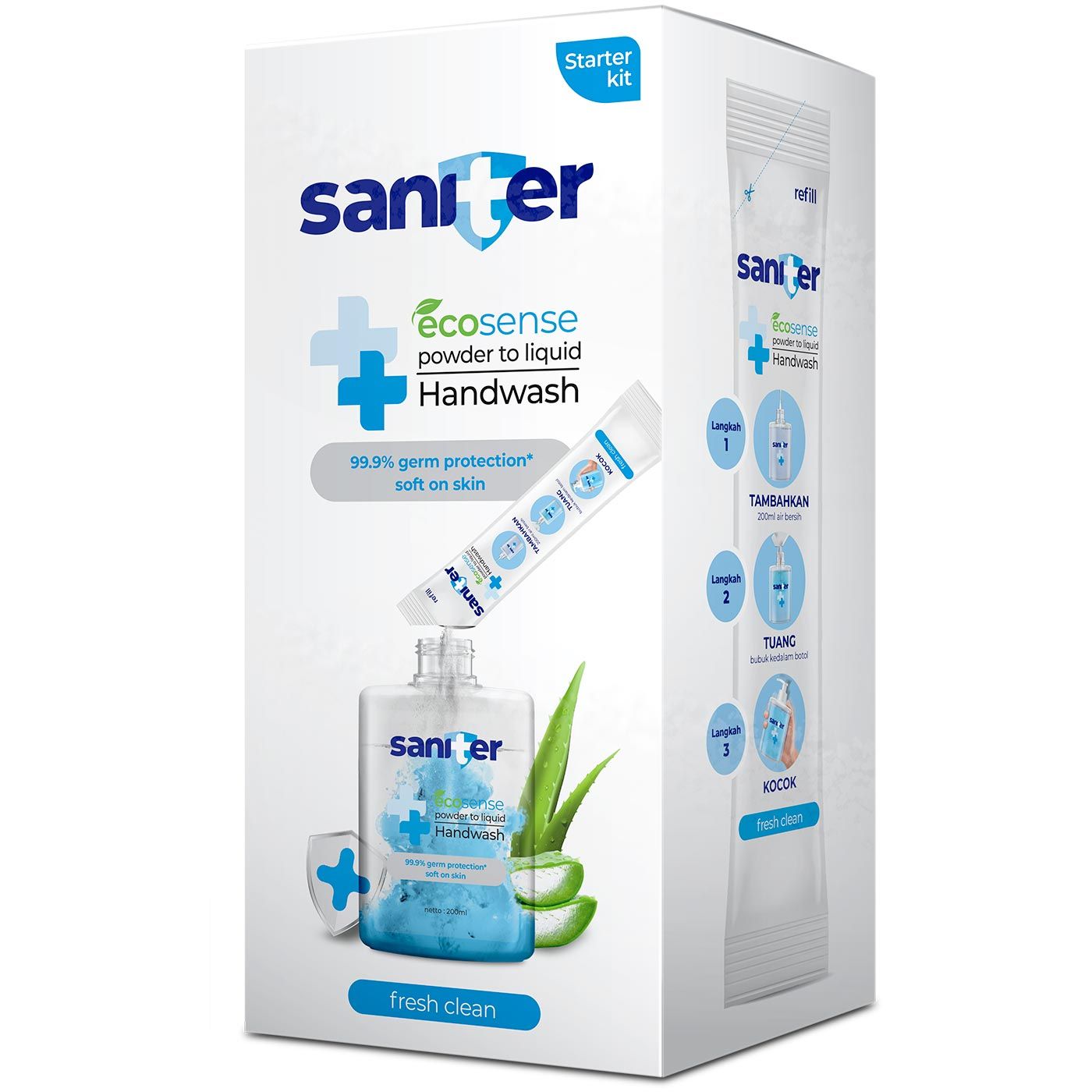 Saniter P2L Hand Wash Fresh Clean Starter Kit - 1