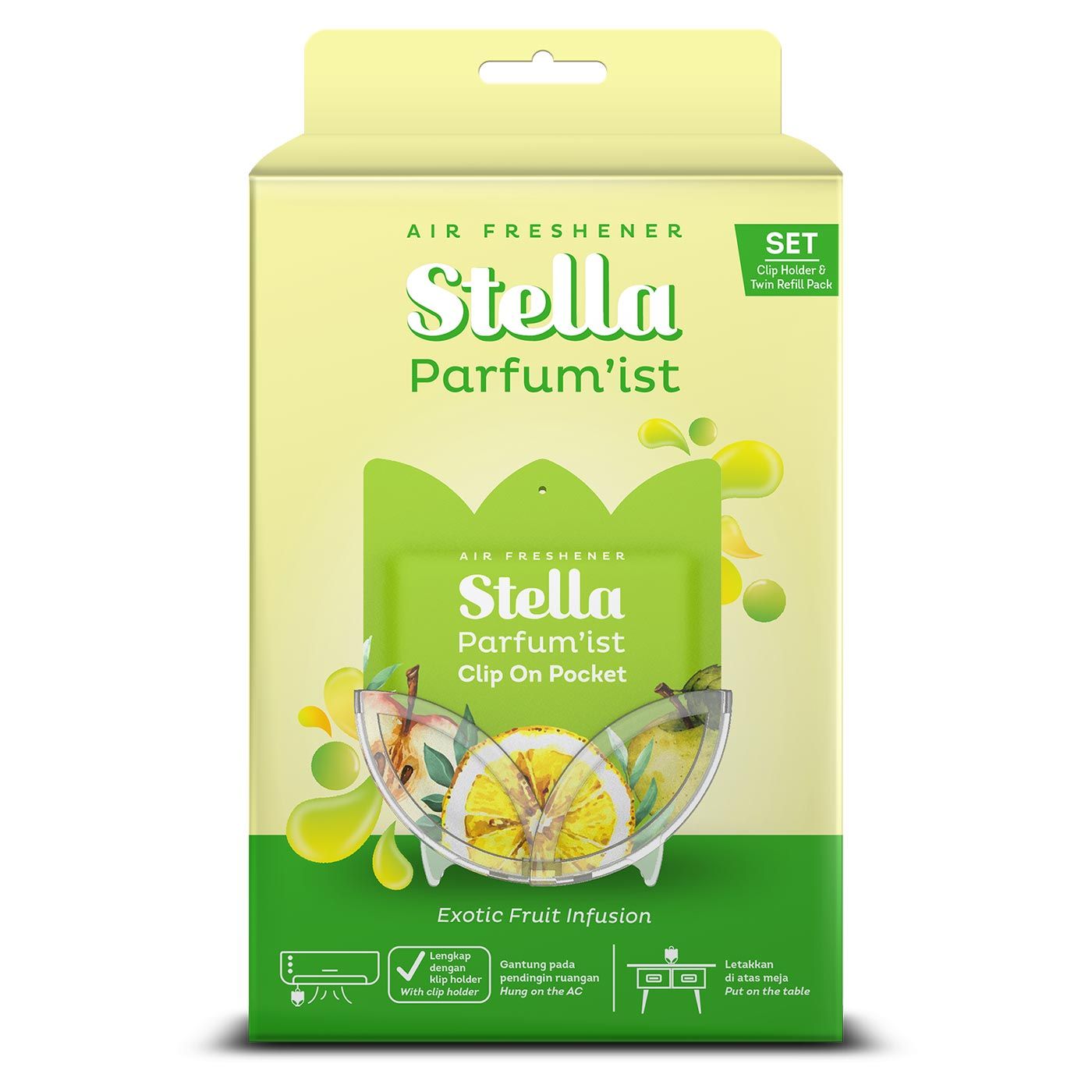 Stella Clip On Pocket Fruity (Exotic Fruit Infusion) Set 14gr - 1