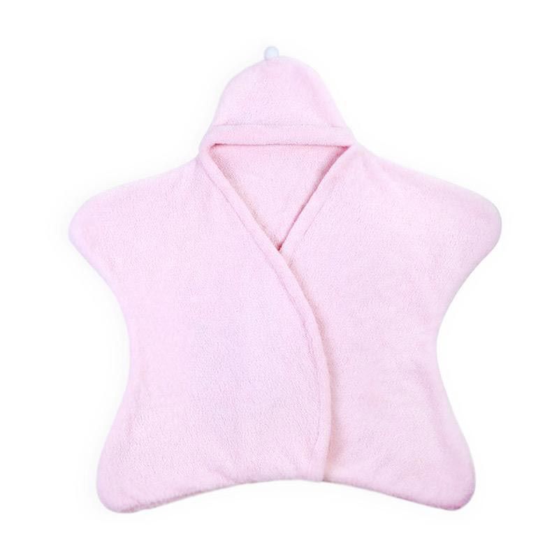 Dr. Bebe - Baby Star Blanket - Pink 86x86 Solid - 1
