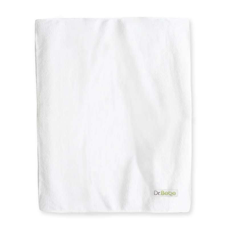 Dr. Bebe - Blanket Basic Soft - White 85x125 Solid - 1