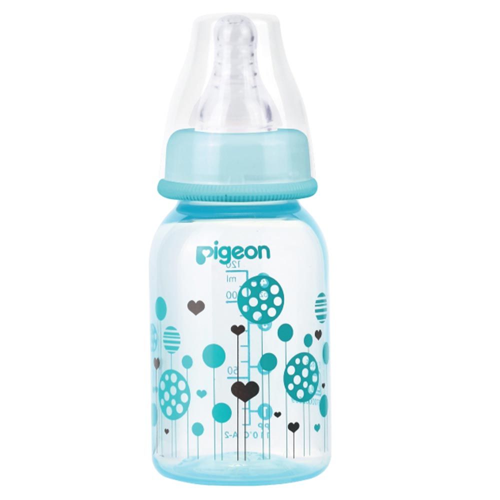 Pigeon Botol Pp Clear Rp 120ml Blue W/ S-Type Nipple - 1