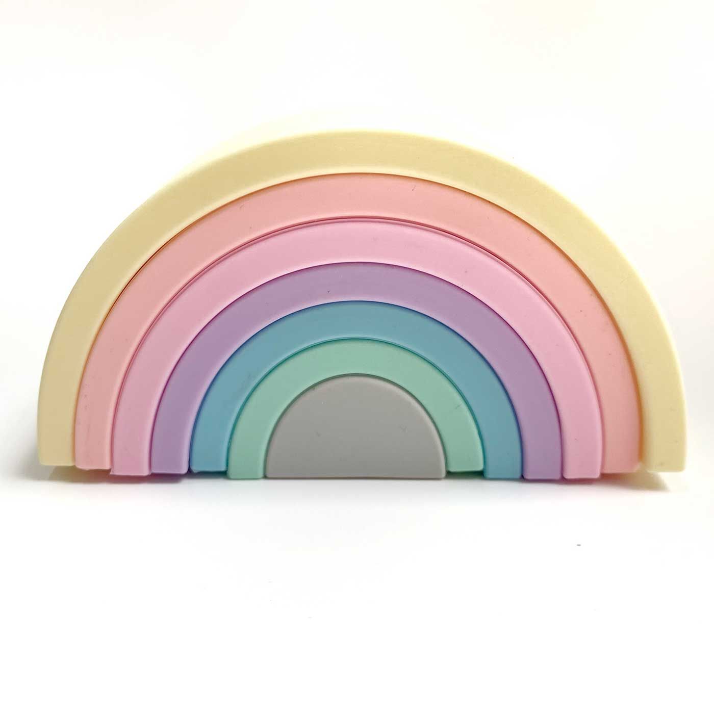 Brightchewelry Rainbow Silicone Stacker (Pastel) - 1