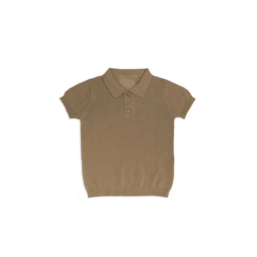 Little Bubba - Oliver Knit Shirt Taupe 18-24M - 1