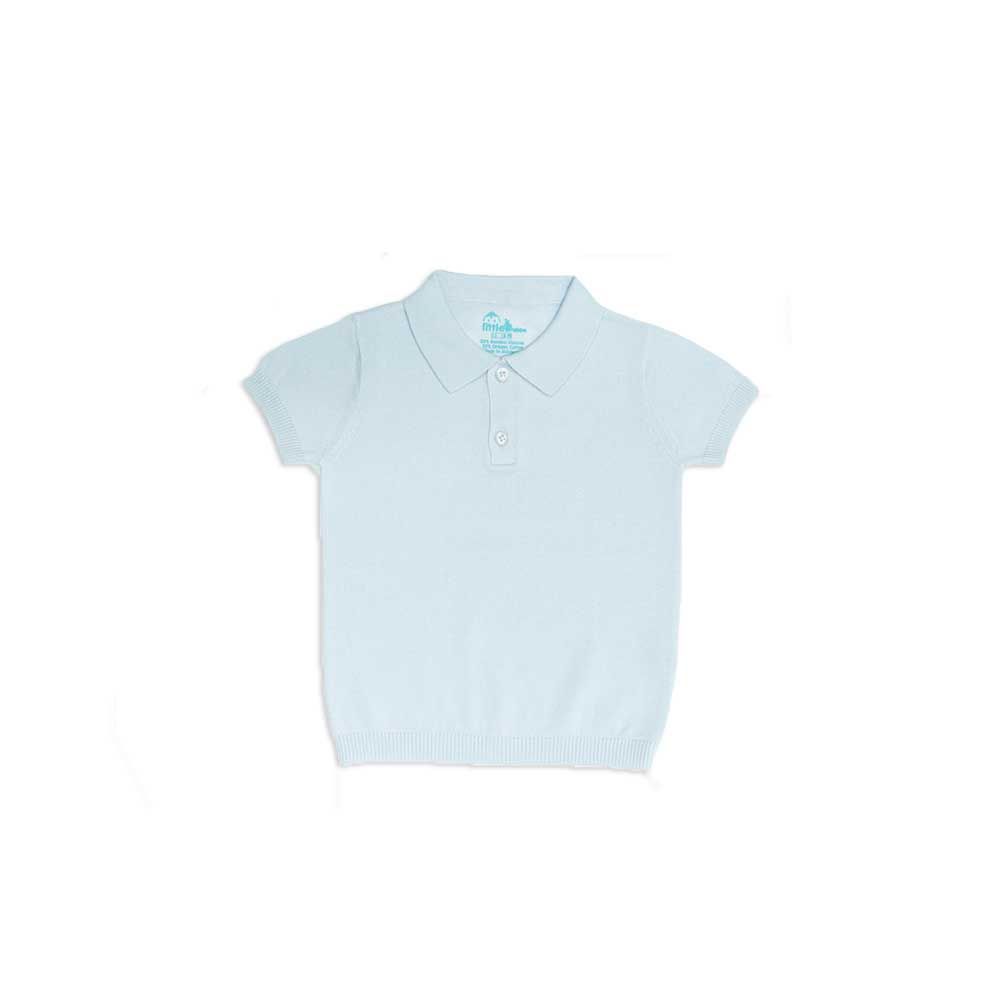 Little Bubba - Oliver Knit Shirt Sky 6-12M - 1
