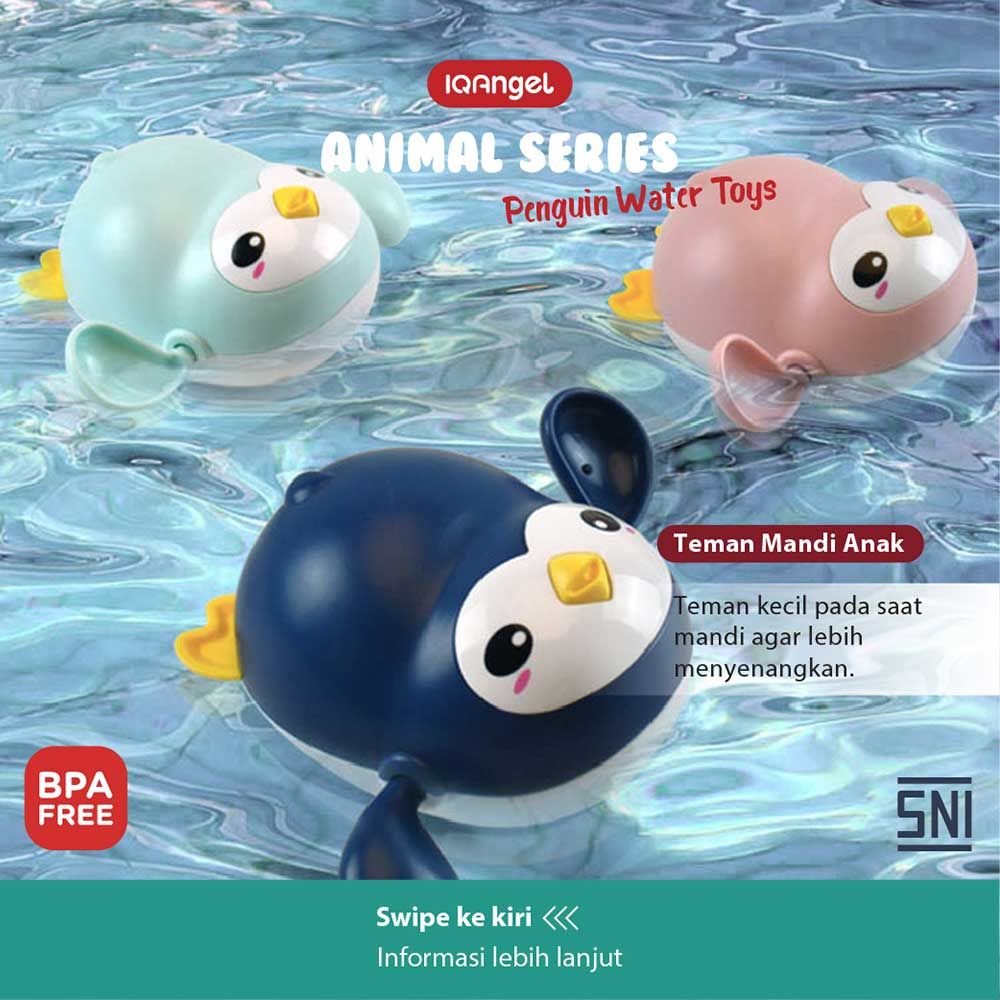 IQ Angel Pinguin Water Toys Dark Blue - Mainan Air - 4
