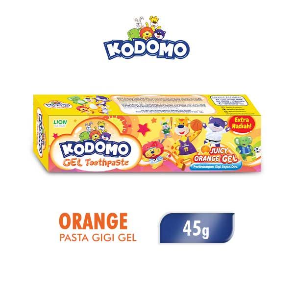 Kodomo Toothpaste Gel Orange Tube 45Gr - 1