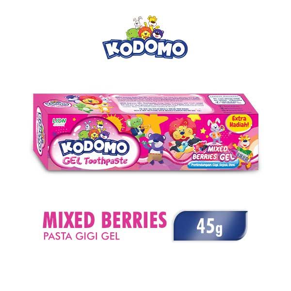 Kodomo Toothpaste Gel Mixed Berries Tube 45Gr - 1