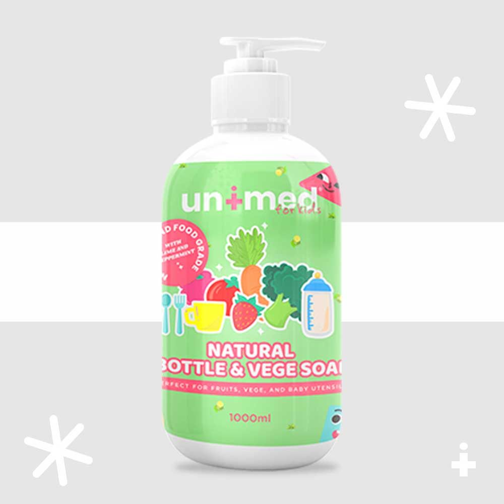 Unimed Kids Natural Bottle & Vege Soap 500ml - 1