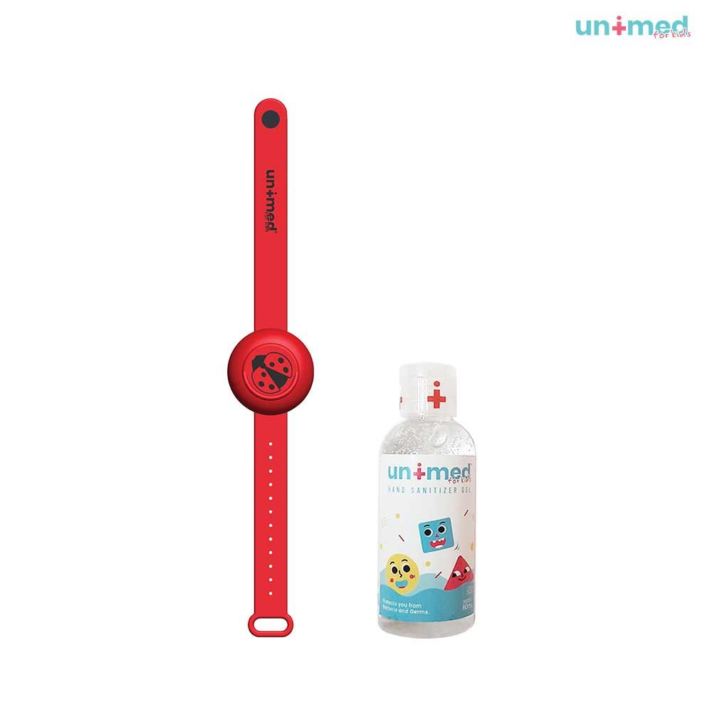 Unimed Kids Sanitizer Wristband Red Ladybug - 1