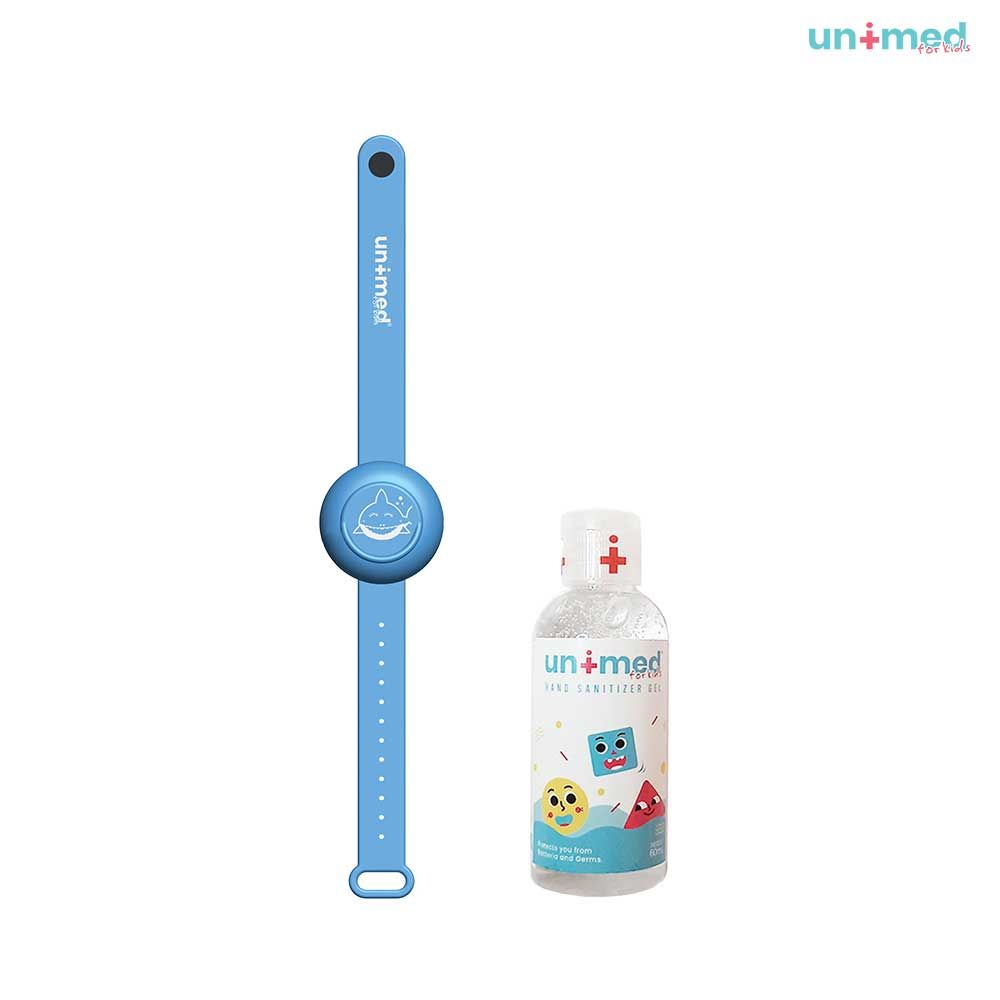 Unimed Kids Sanitizer Wristband Blue Shark - 1