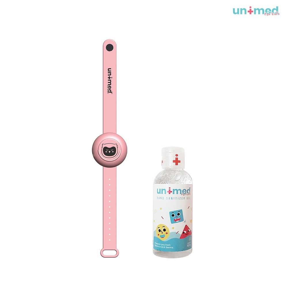 Unimed Kids Sanitizer Wristband Pink Owl - 1