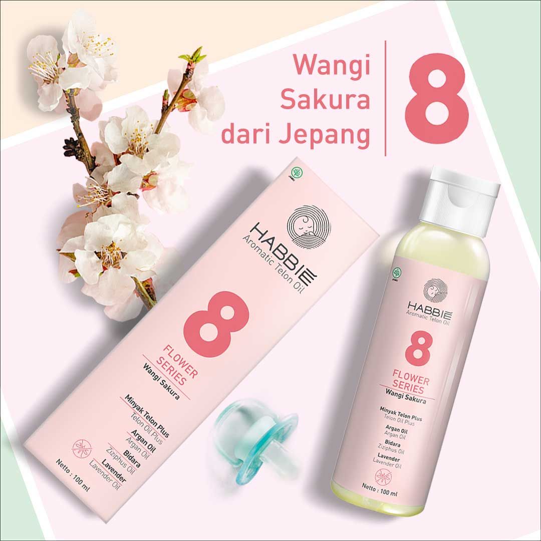Habbie Aromatic Telon Oil 8. Sakura dari Japan (BEST SELLER) - 1