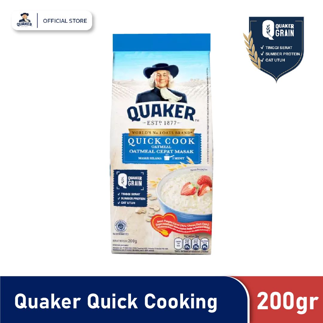 Quaker Quick Cooking Oatmeal 200 Gr - 1