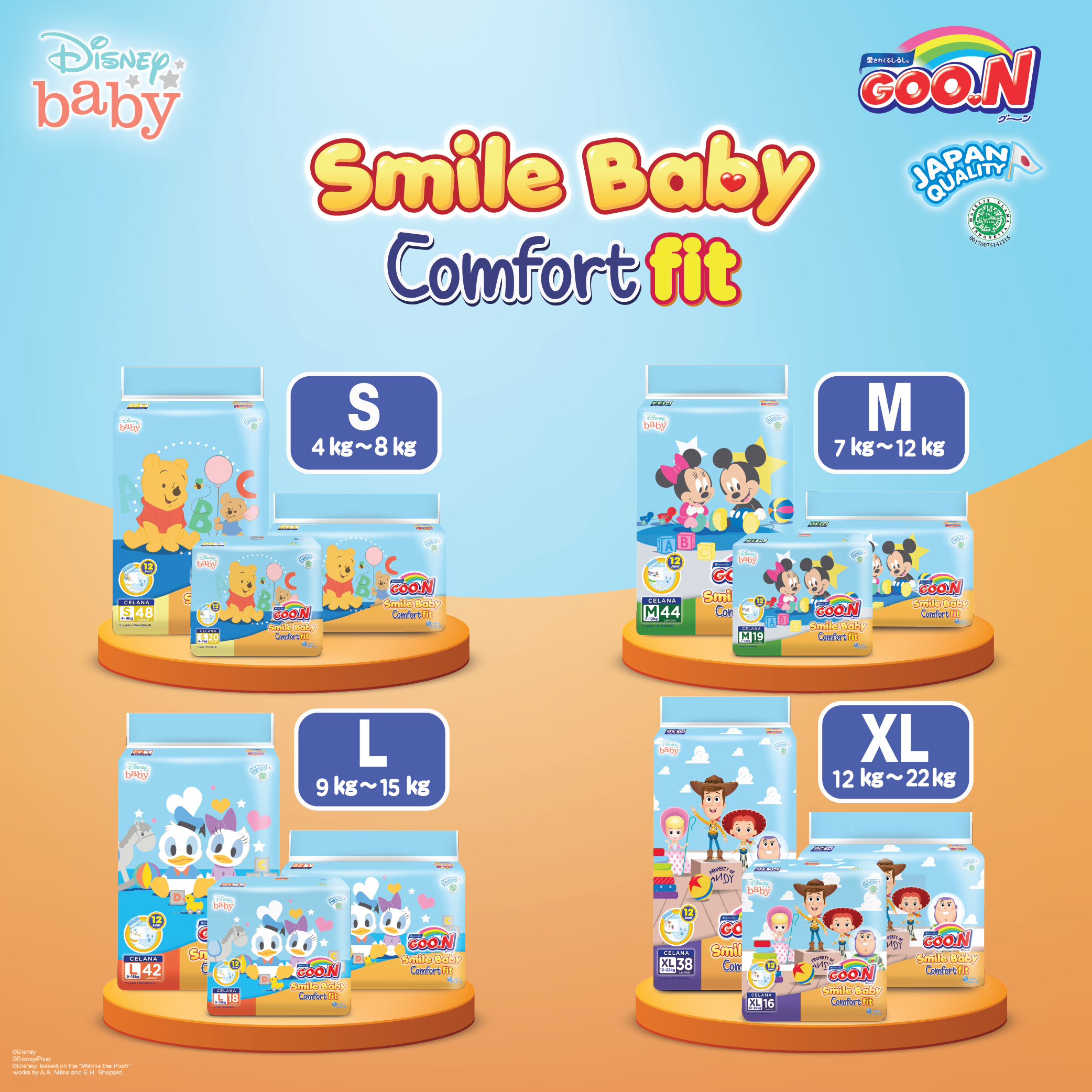Goo.N Smile Baby Comfort Fit XL-1 - 6