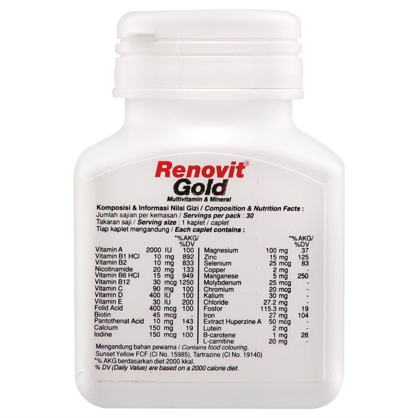 Renovit Gold Multivitamin & Mineral 30's - 3