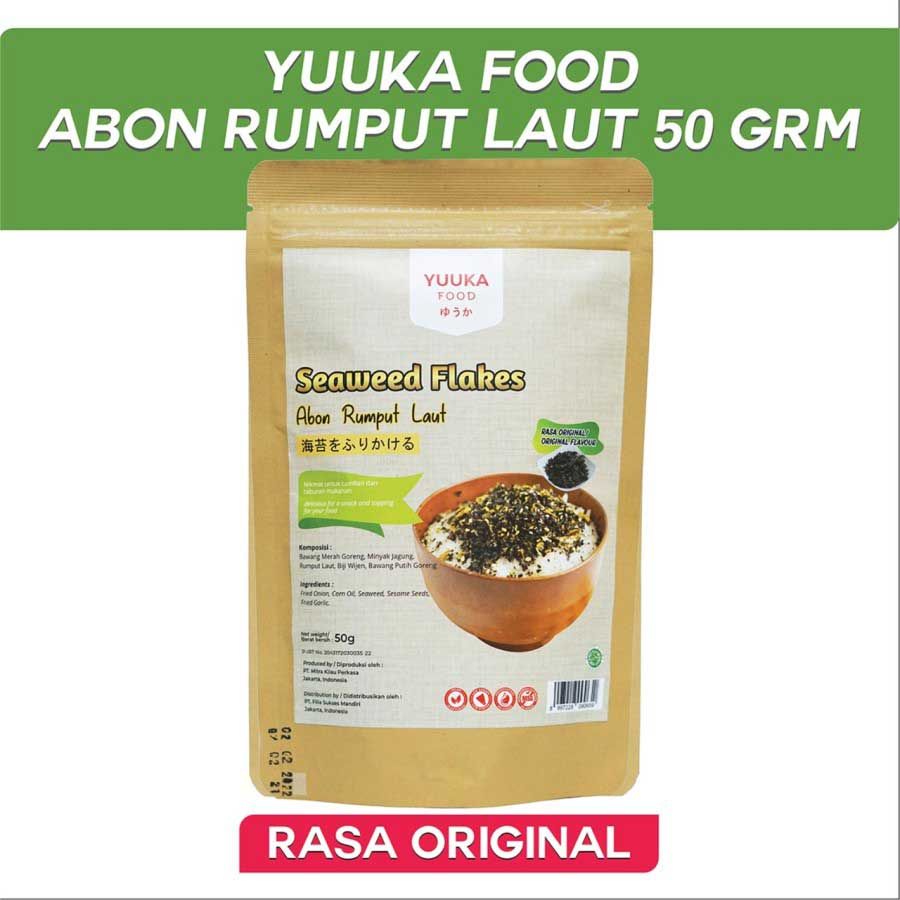 Yuuka Food Seaweed Flakes Abon Rumput Laut 50g - Original - 1