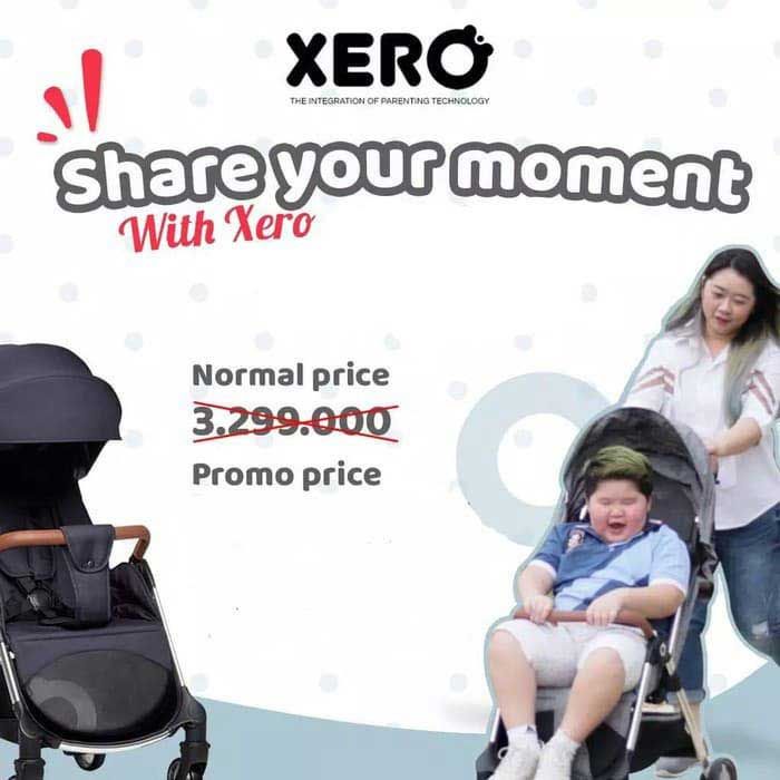 Xero Stroller Bayi - Pebble Grey - 5