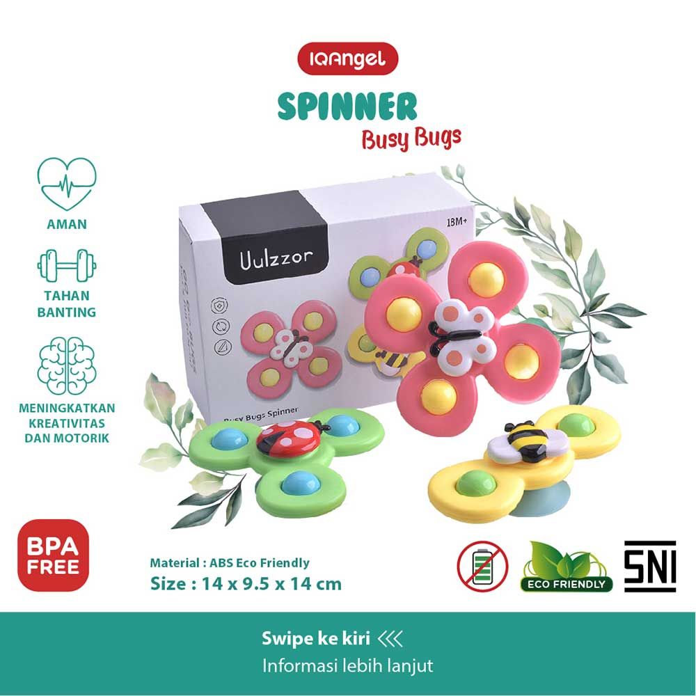 IQ Angel 3in1 Busy Bugs Spinner - 1