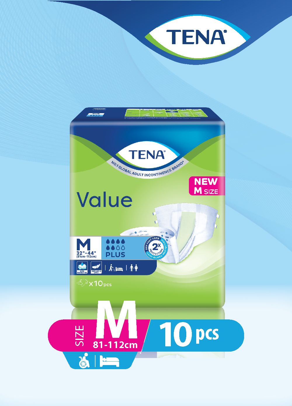 TENA Pants Value M 10s - 1