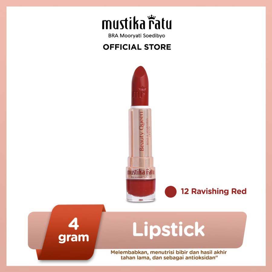 Mustika Ratu Bq Bold&Nour Lip 12 Ravishing Red 4 gr - 1