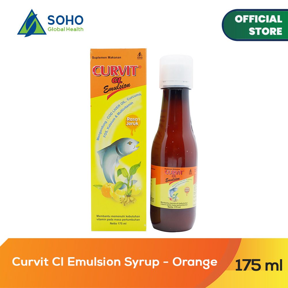 Curvit CL Emulsion Syrup - Orange 175ml - 1