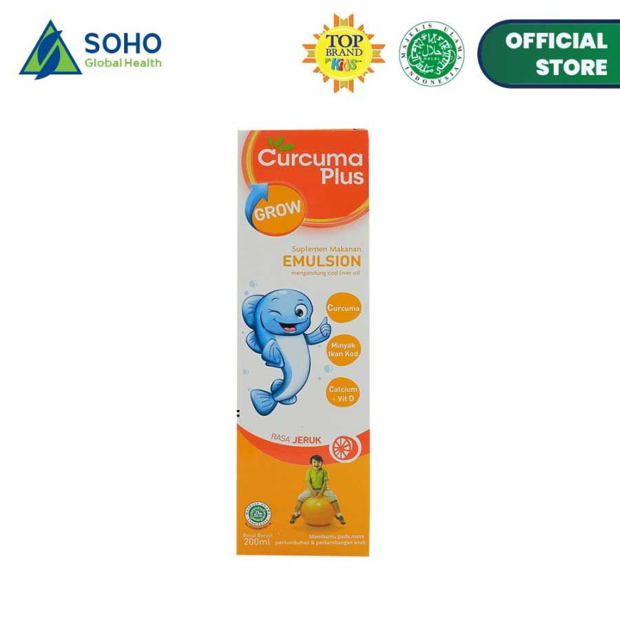 Curcuma Plus Grow Emulsion Syrup - Orange 200ml - 3