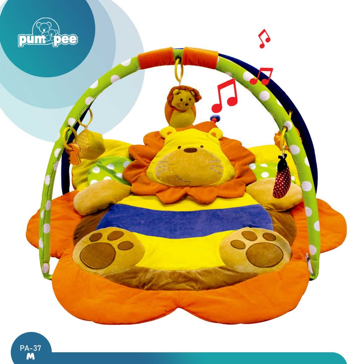 Pumpee Polyester Play mat with Music (Zoo Lion Bee) | PA-37M - 1