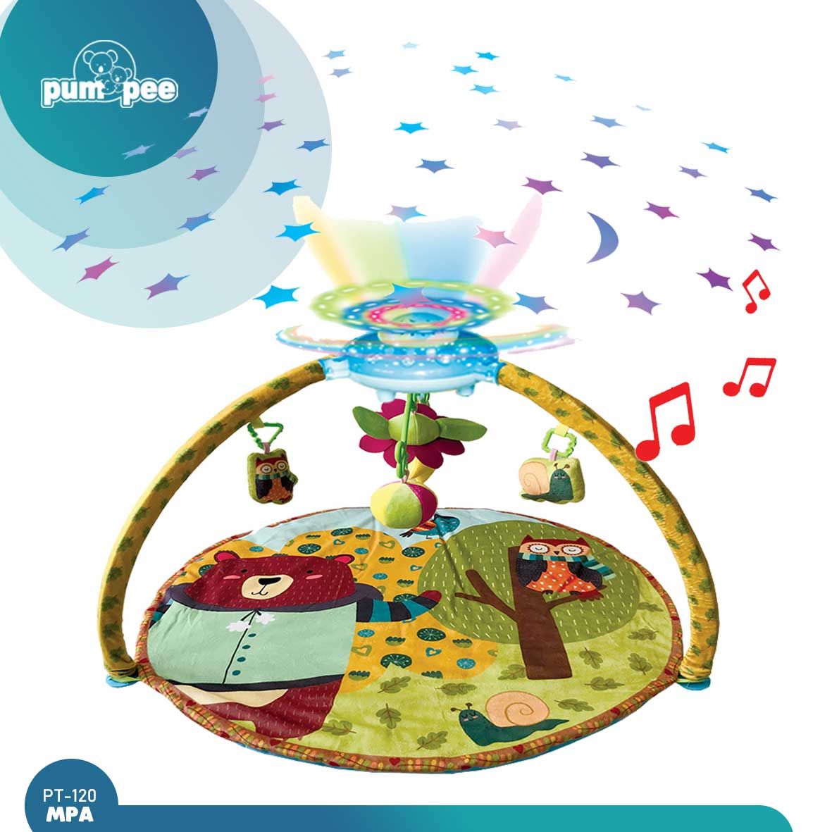 Pumpee Projector with Music Baby Playmat | PT-120MPA - 1