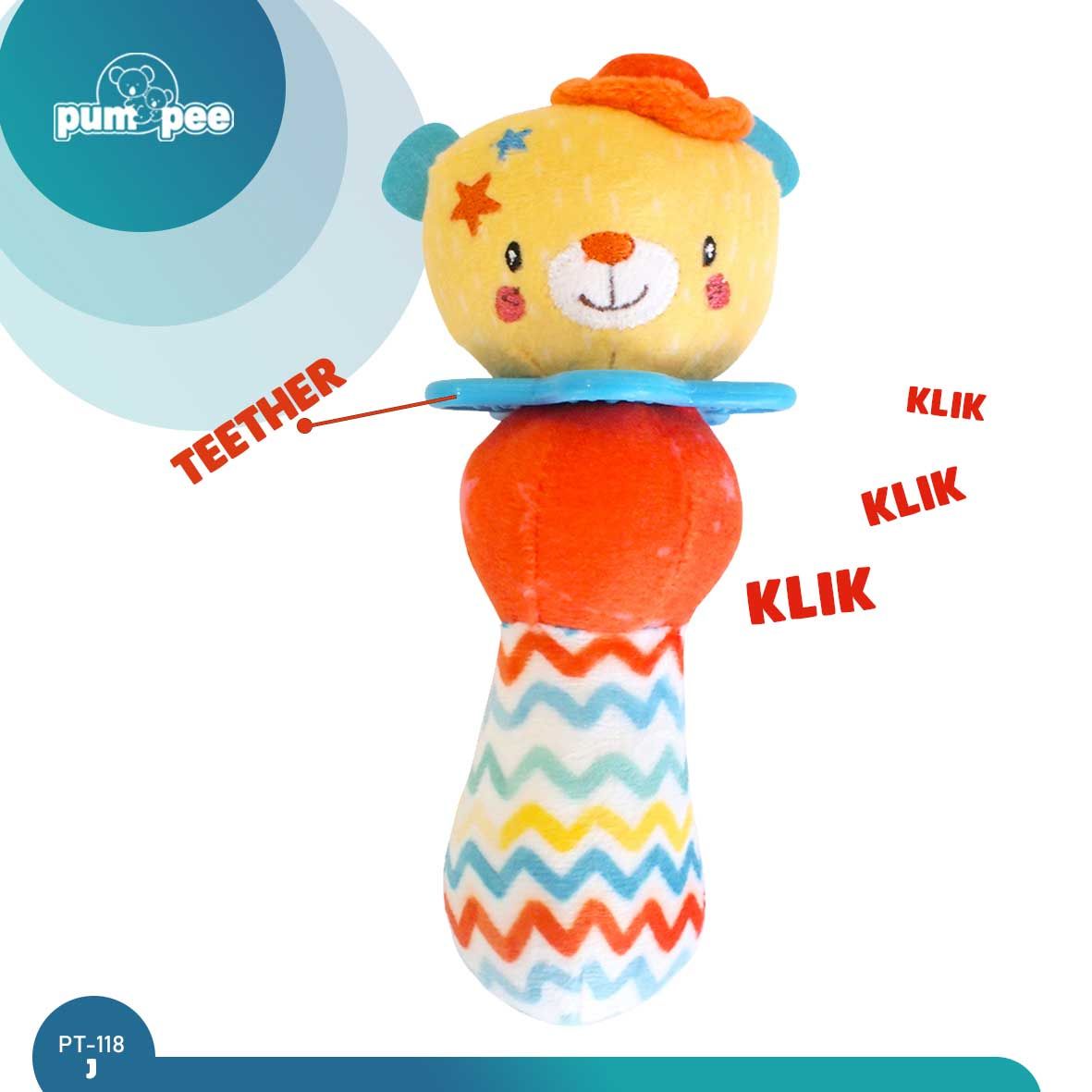 Pumpee Soft Rattle Toy - 'My Owl Wonderland' Bear | PT-118J - 1