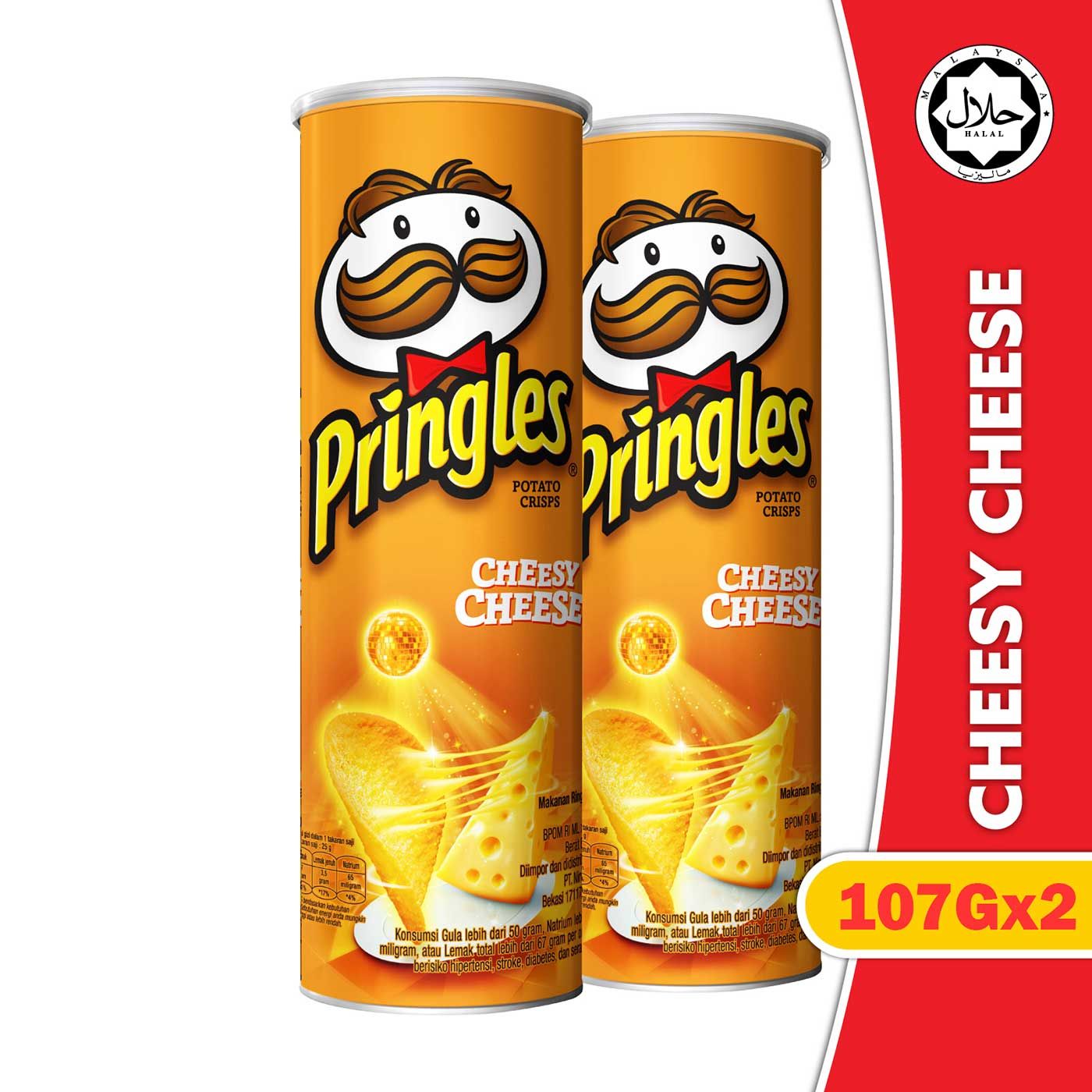 [BUNDLE 2pcs] Pringles Cheesy Cheese 107gr - 1