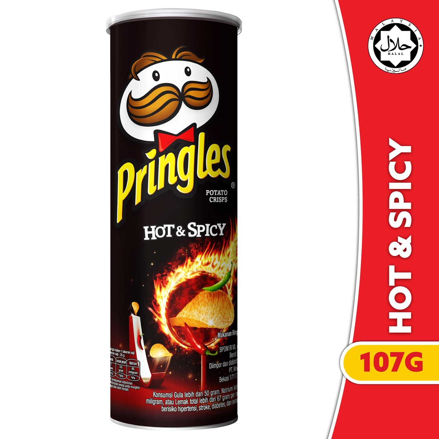 [BUNDLE 2pcs] Pringles Hot & Spicy 107gr - 2