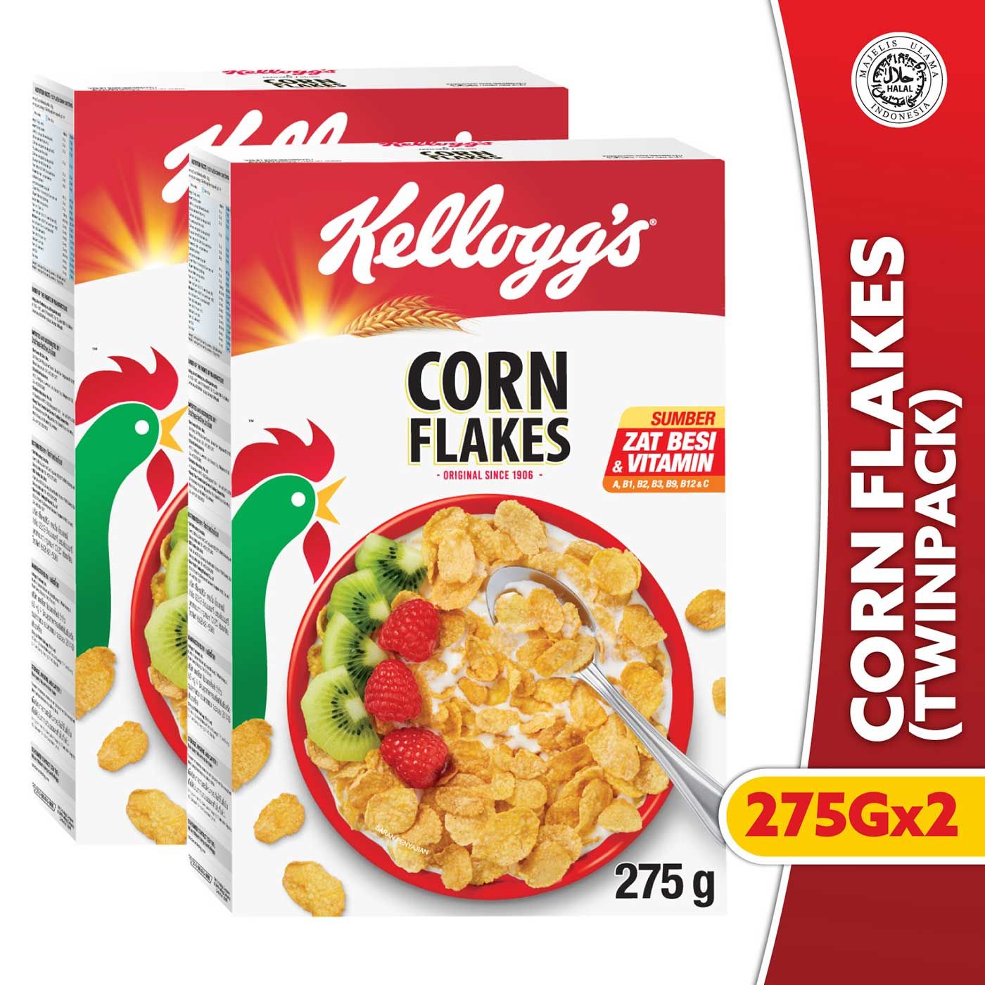 [SPECIAL BUNDLE] Kelloggs Corn Flakes 275g x 2pcs - 1