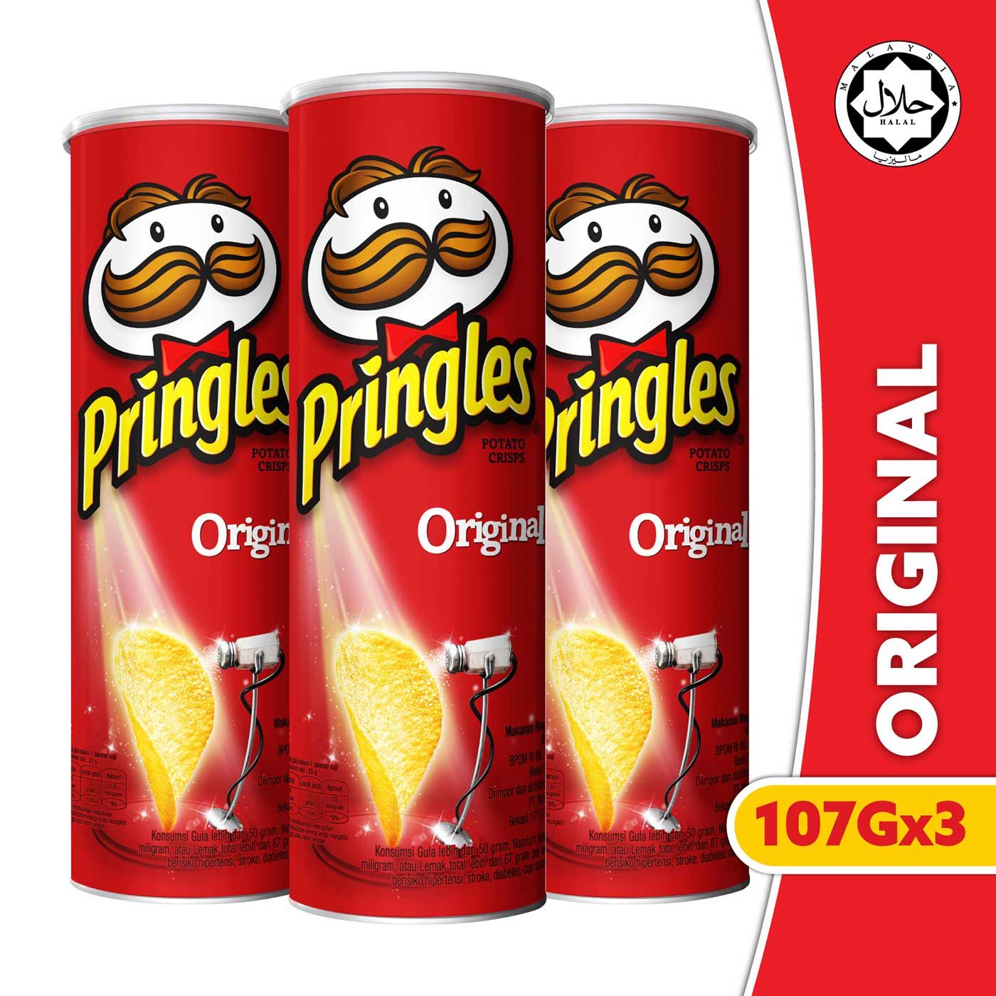 [BUNDLE 3pcs] Pringles Original 107gr Free Jeans Bag - 2