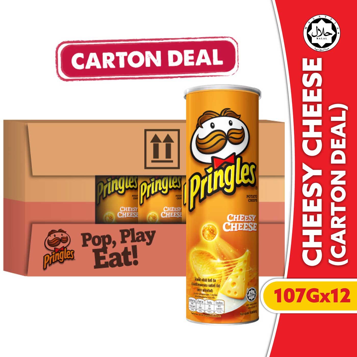 [CARTON DEALS] Pringles Cheesy Cheese 107gr (12 Pcs) - 1