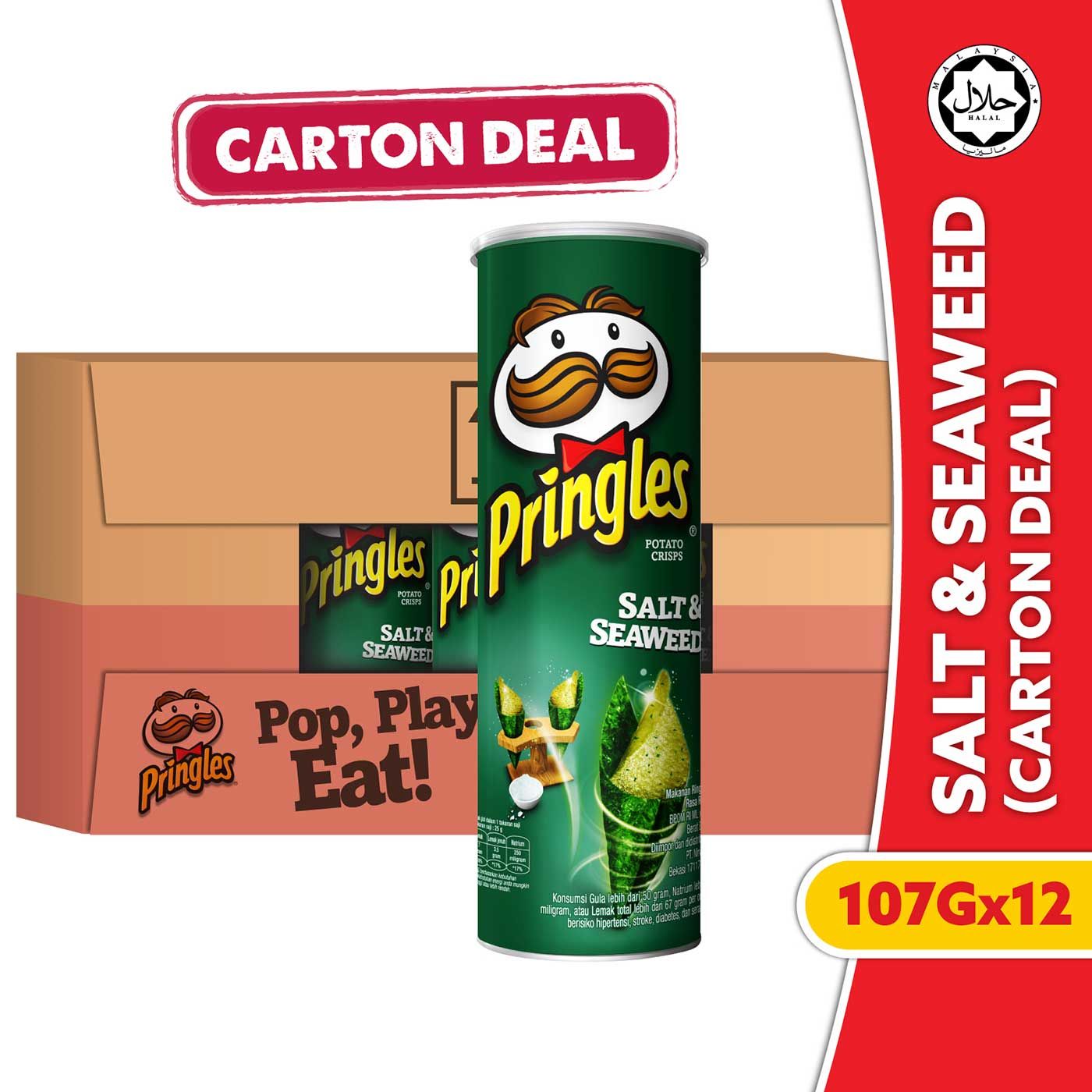 [CARTON DEALS] Pringles Salt & Seaweed 107gr (12 Pcs) - 1