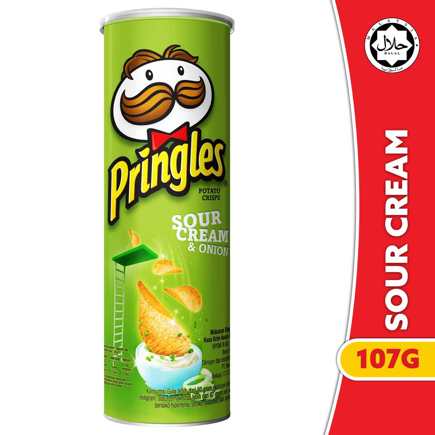 [BUNDLE 2pcs] Pringles Sour Cream and Onion 107gr - 2