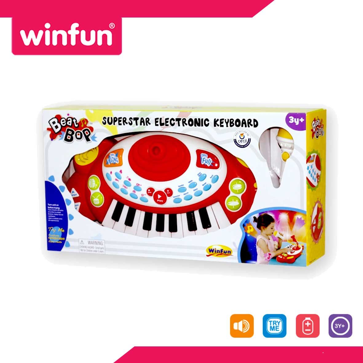 Winfun Superstar Electronic Keyboard - W002055 - 1