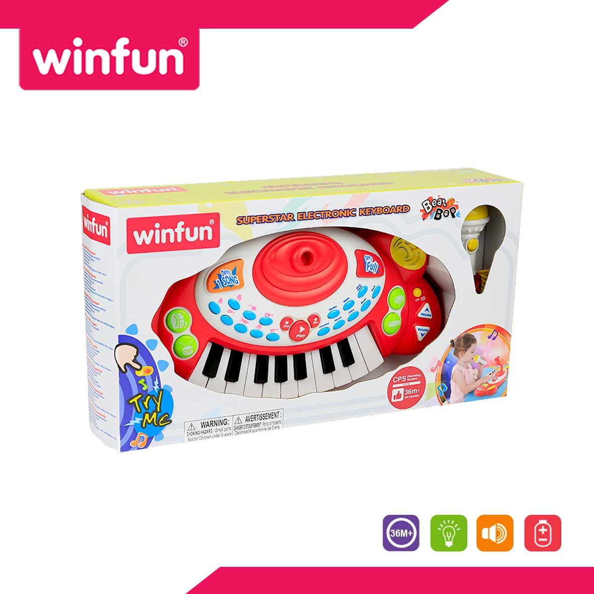 Winfun Superstar Electronic Keyboard - W002055 - 2