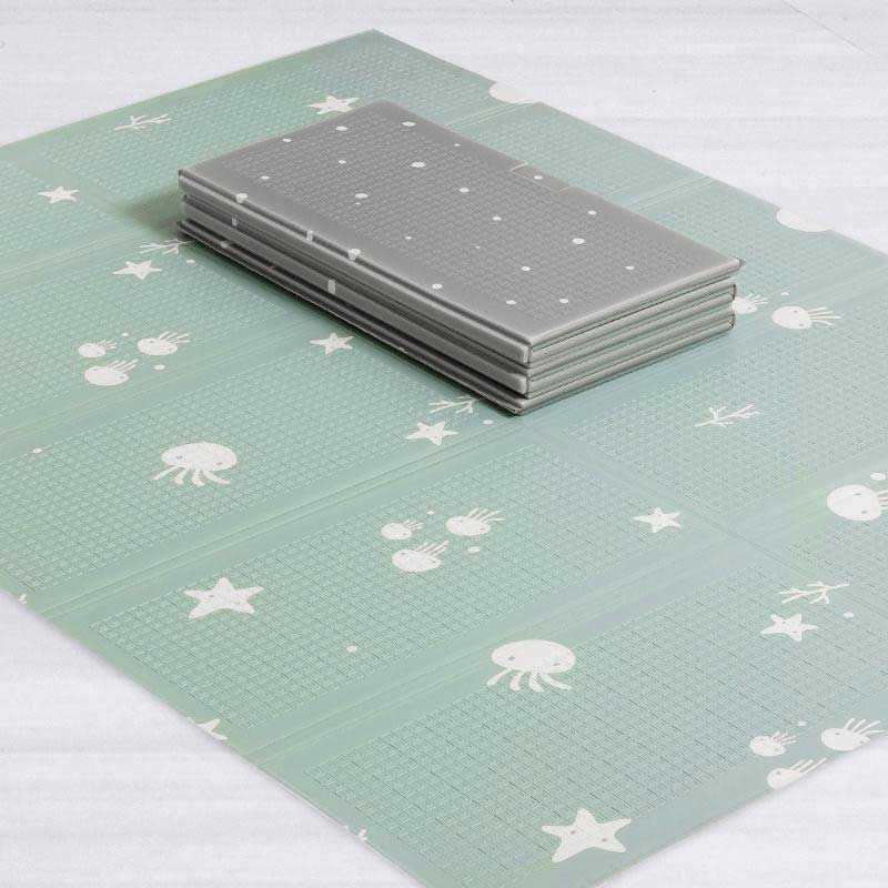 MUGU Folding Baby Playmat - Grey Blue - 2