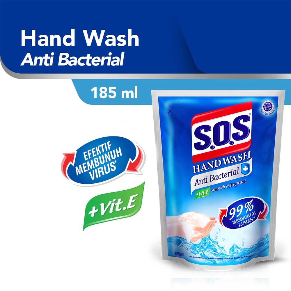 Sos Handwash Antibacterial Refill 185Ml - 1