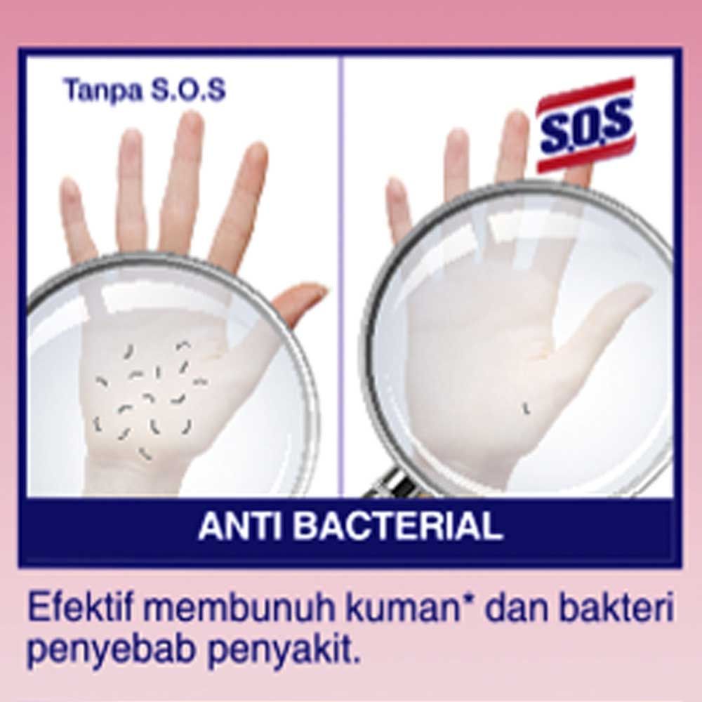 Sos Hand Soap Fragrance Anti Bacterial Strawberry 300 Ml - 2