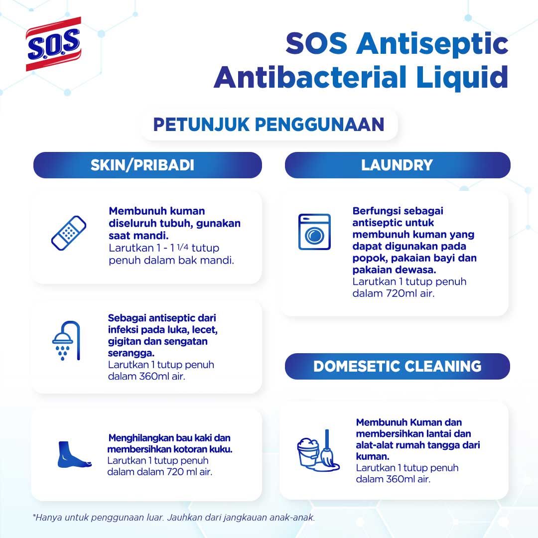 Sos Antiseptic Liquid 250 Ml - 3